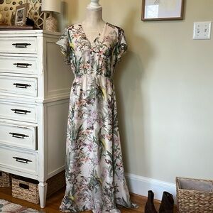 Women’s H&M floral back tie neck Maxi dress